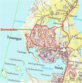 Storevarden - oversiktskart